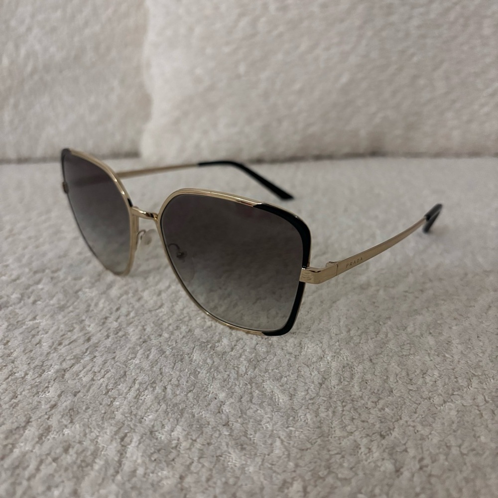 Prada Gold and Black Frame Sunglasses SPR60X